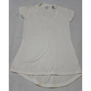 Calia Women’s XS White Fitted Tee Round Neck Athletic Casual